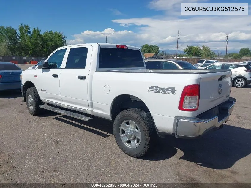 2019 Ram 2500 Tradesman VIN: 3C6UR5CJ3KG512575 Lot: 40252855