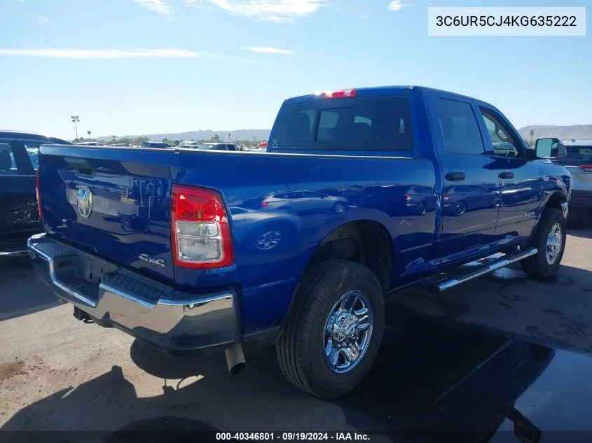 2019 Ram 2500 Tradesman 4X4 6'4 Box VIN: 3C6UR5CJ4KG635222 Lot: 40346801