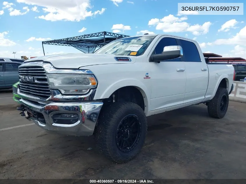 3C6UR5FL7KG590757 2019 Ram 2500 Laramie 4X4 6'4 Box