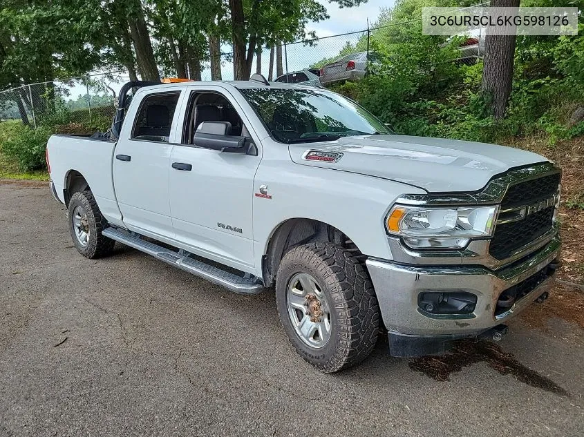 2019 Ram 2500 Tradesman 4X4 6'4 Box VIN: 3C6UR5CL6KG598126 Lot: 40386191