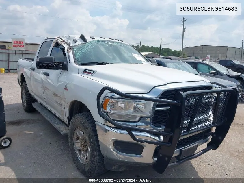 2019 Ram 2500 Tradesman 4X4 6'4 Box VIN: 3C6UR5CL3KG514683 Lot: 40388702