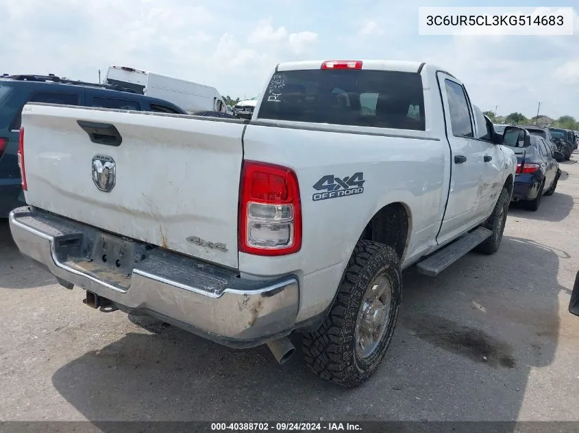 3C6UR5CL3KG514683 2019 Ram 2500 Tradesman 4X4 6'4 Box