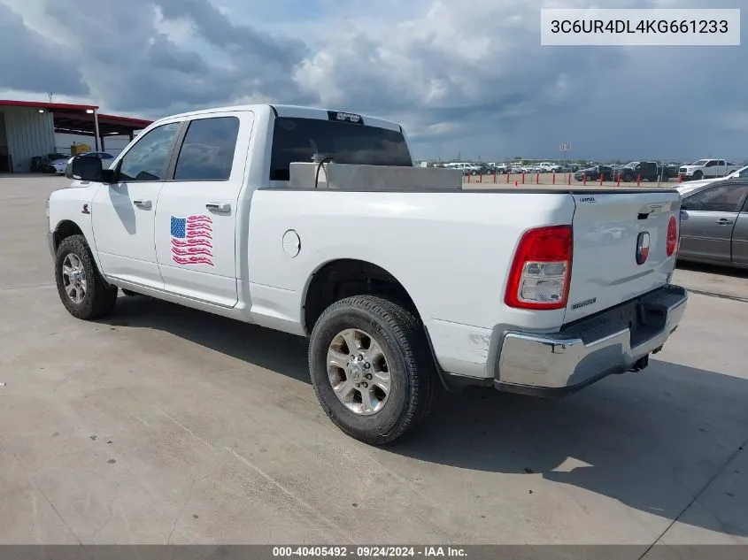 2019 Ram 2500 Big Horn 4X2 6'4 Box VIN: 3C6UR4DL4KG661233 Lot: 40405492