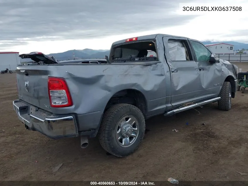 2019 Ram 2500 Big Horn 4X4 6'4 Box VIN: 3C6UR5DLXKG637508 Lot: 40560653