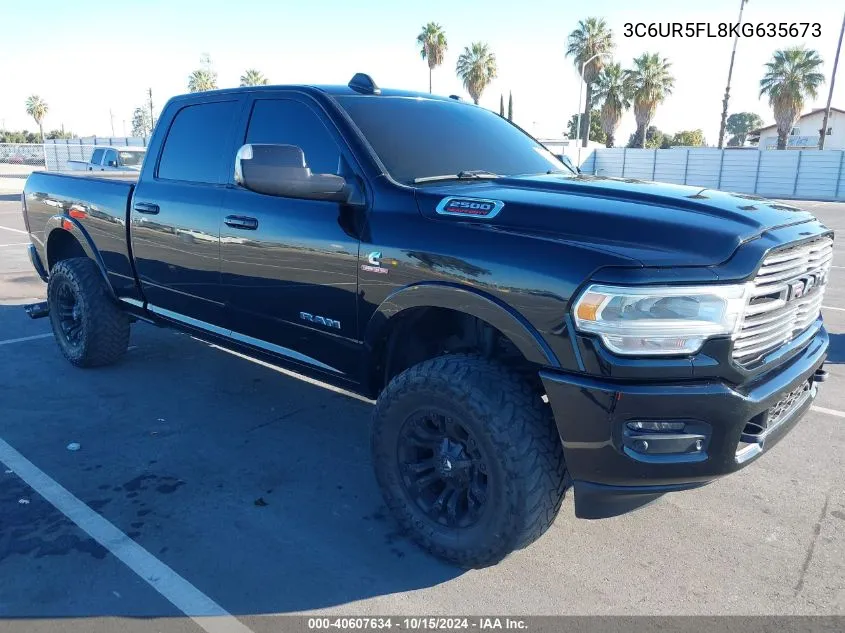 3C6UR5FL8KG635673 2019 Ram 2500 Laramie 4X4 6'4 Box