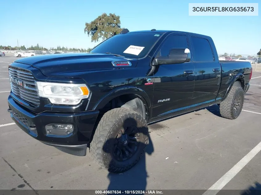 3C6UR5FL8KG635673 2019 Ram 2500 Laramie 4X4 6'4 Box