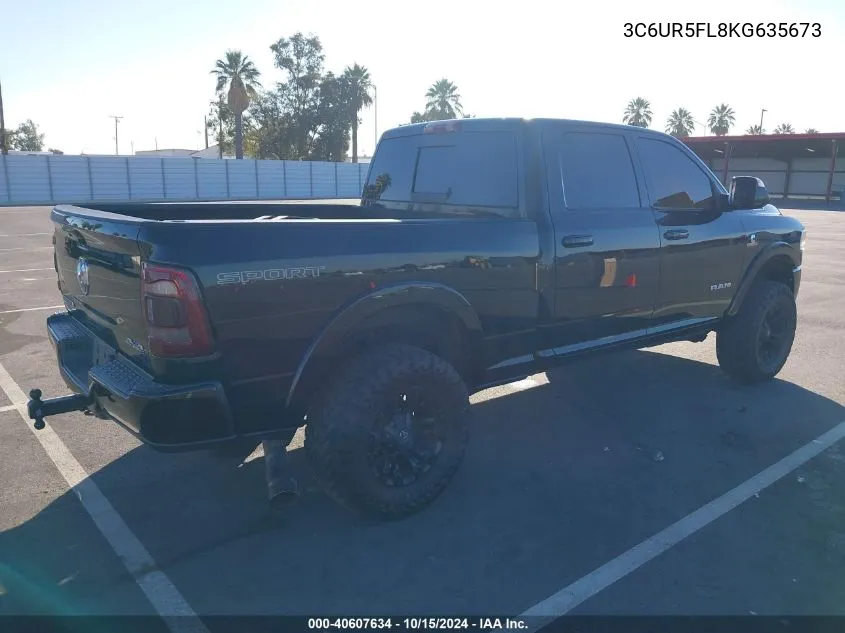 3C6UR5FL8KG635673 2019 Ram 2500 Laramie 4X4 6'4 Box