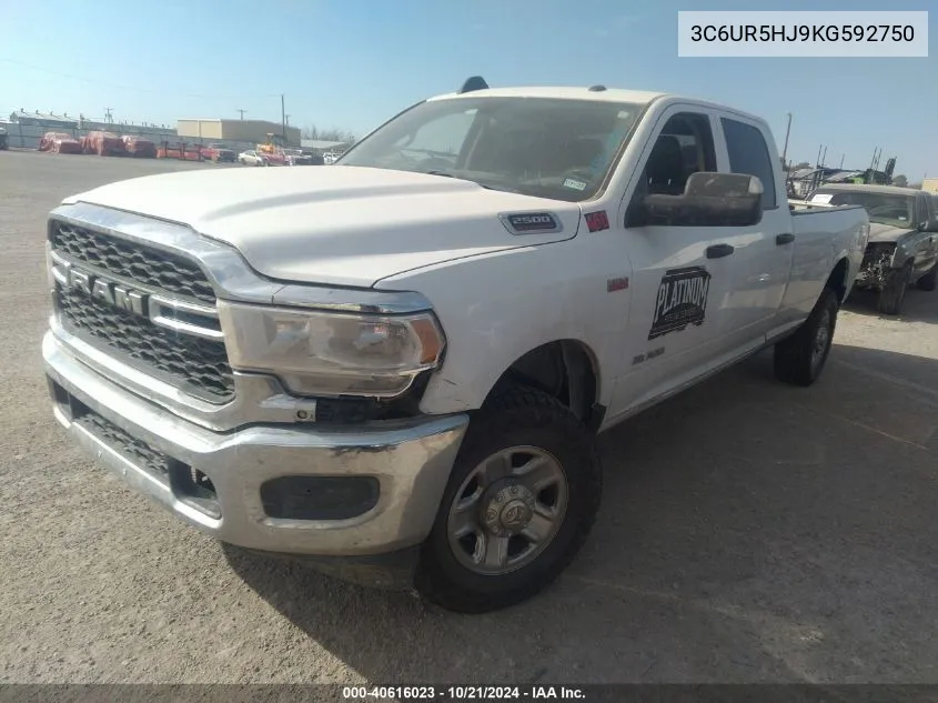 2019 Ram 2500 Tradesman VIN: 3C6UR5HJ9KG592750 Lot: 40616023