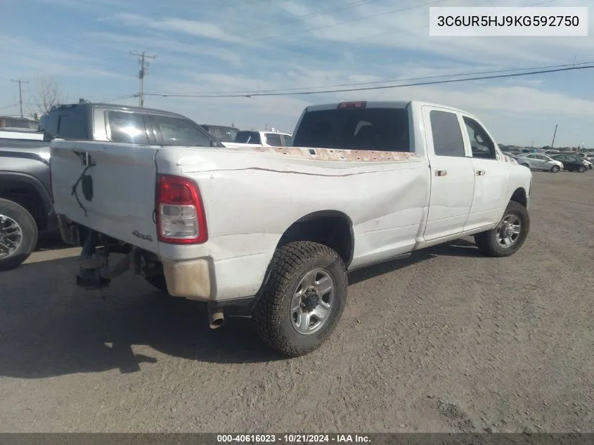 2019 Ram 2500 Tradesman VIN: 3C6UR5HJ9KG592750 Lot: 40616023