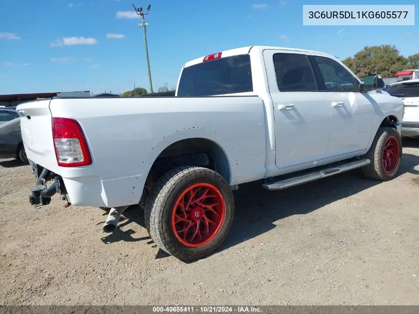 2019 Ram 2500 Big Horn VIN: 3C6UR5DL1KG605577 Lot: 40655411