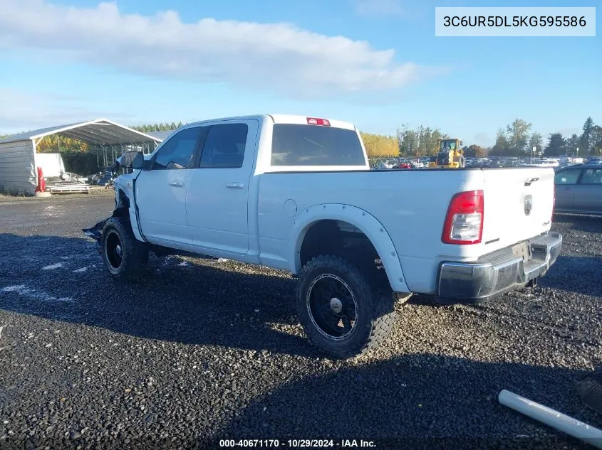 2019 Ram 2500 Big Horn 4X4 6'4 Box VIN: 3C6UR5DL5KG595586 Lot: 40671170