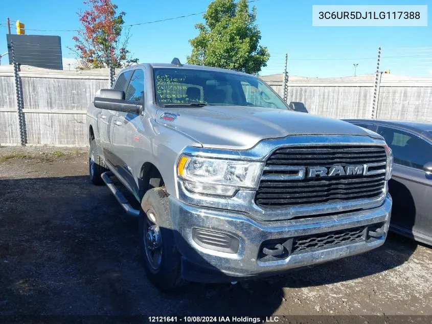 2020 Ram 2500 Big Horn VIN: 3C6UR5DJ1LG117388 Lot: 12121641