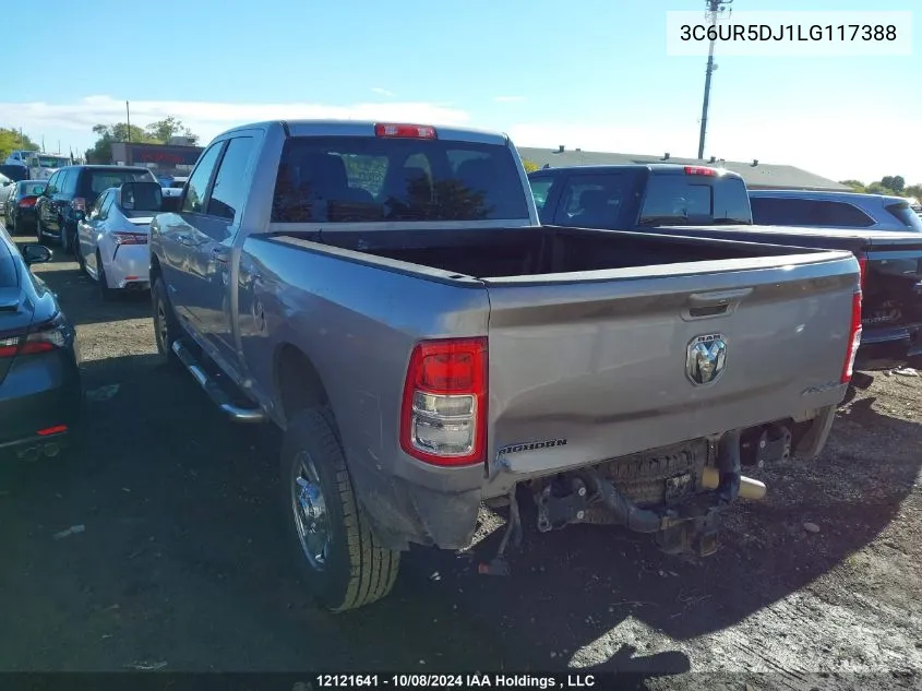 2020 Ram 2500 Big Horn VIN: 3C6UR5DJ1LG117388 Lot: 12121641