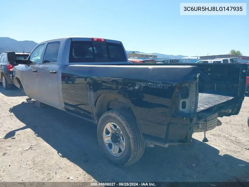 2020 Ram 2500 Tradesman 4X4 8' Box VIN: 3C6UR5HJ8LG147935 Lot: 39606027