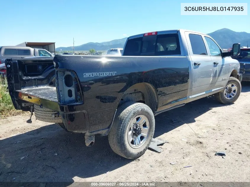 2020 Ram 2500 Tradesman 4X4 8' Box VIN: 3C6UR5HJ8LG147935 Lot: 39606027