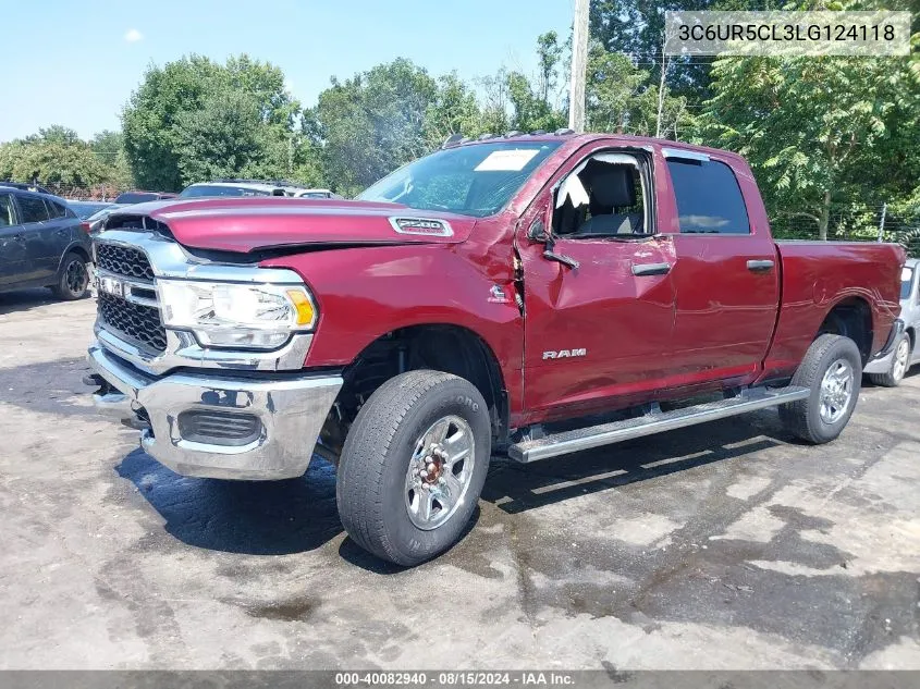 2020 Ram 2500 Tradesman 4X4 6'4 Box VIN: 3C6UR5CL3LG124118 Lot: 40082940