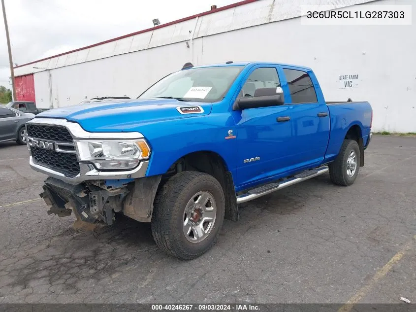 2020 Ram 2500 Tradesman 4X4 6'4 Box VIN: 3C6UR5CL1LG287303 Lot: 40246267