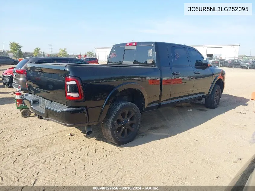 2020 Ram 2500 Laramie VIN: 3C6UR5NL3LG252095 Lot: 40327656