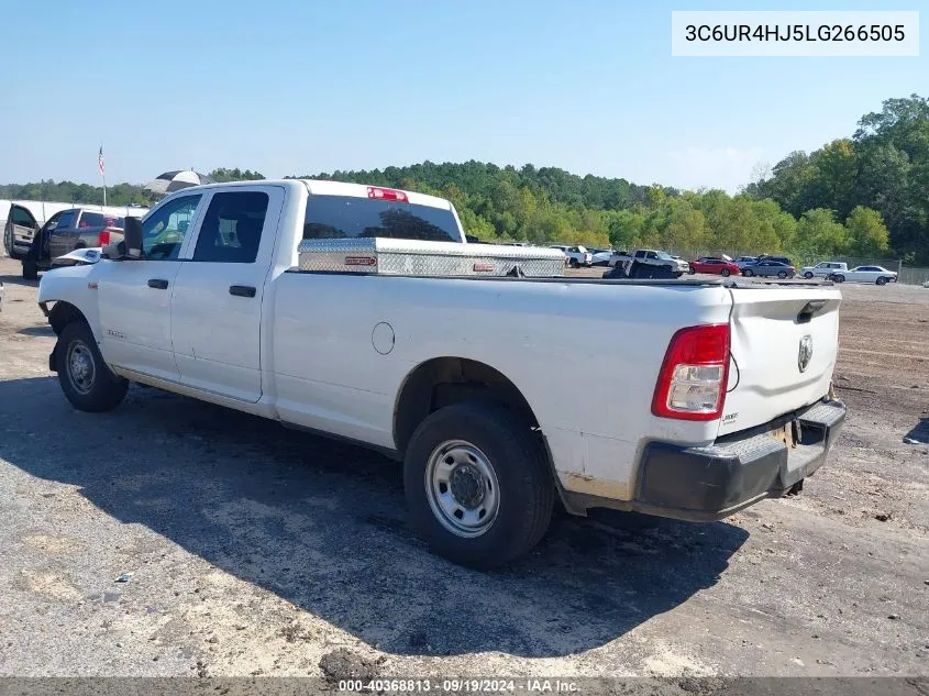 2020 Ram 2500 Tradesman 4X2 8' Box VIN: 3C6UR4HJ5LG266505 Lot: 40368813