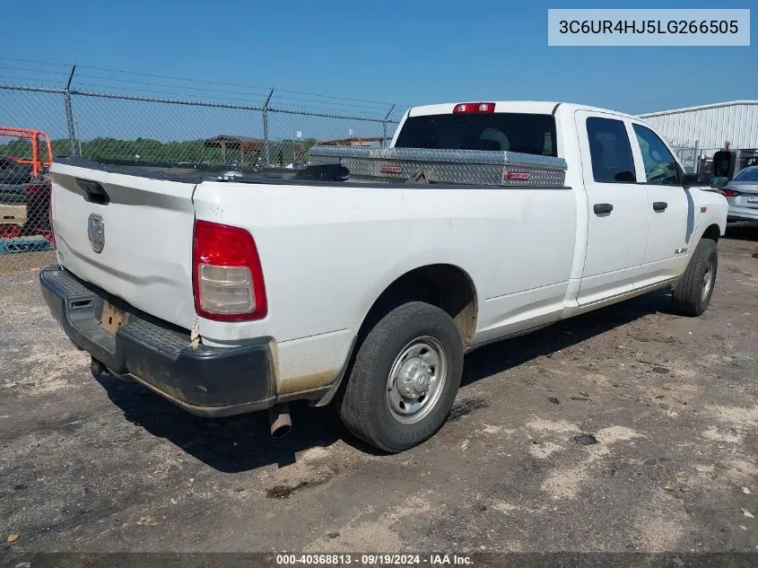 2020 Ram 2500 Tradesman 4X2 8' Box VIN: 3C6UR4HJ5LG266505 Lot: 40368813