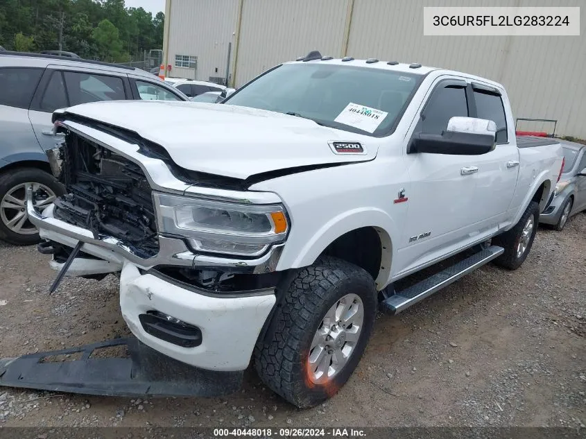 2020 Ram 2500 Laramie VIN: 3C6UR5FL2LG283224 Lot: 40448018