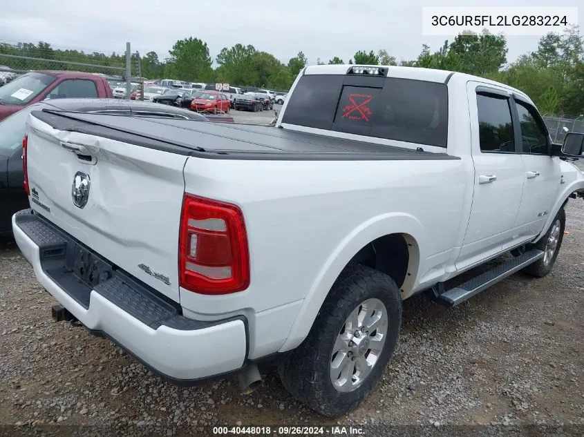 2020 Ram 2500 Laramie VIN: 3C6UR5FL2LG283224 Lot: 40448018