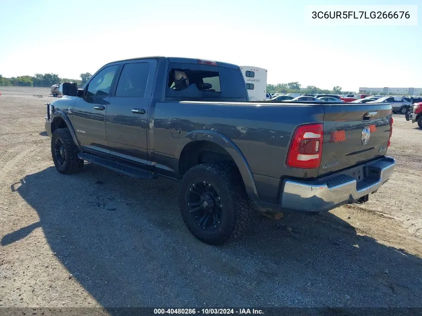 2020 Ram 2500 Laramie 4X4 6'4 Box VIN: 3C6UR5FL7LG266676 Lot: 40480286