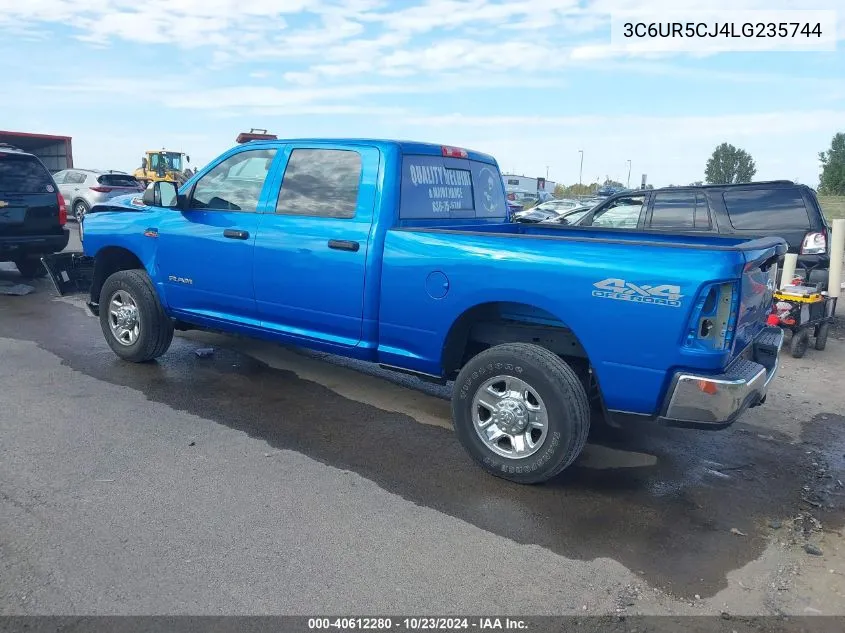 2020 Ram 2500 Tradesman 4X4 6'4 Box VIN: 3C6UR5CJ4LG235744 Lot: 40612280