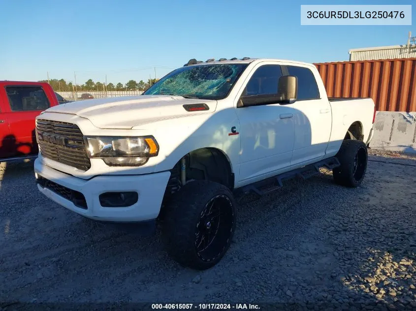 2020 Ram 2500 Big Horn VIN: 3C6UR5DL3LG250476 Lot: 40615057