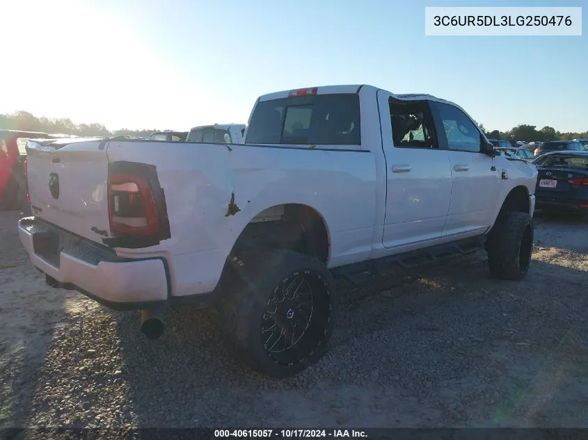 2020 Ram 2500 Big Horn VIN: 3C6UR5DL3LG250476 Lot: 40615057