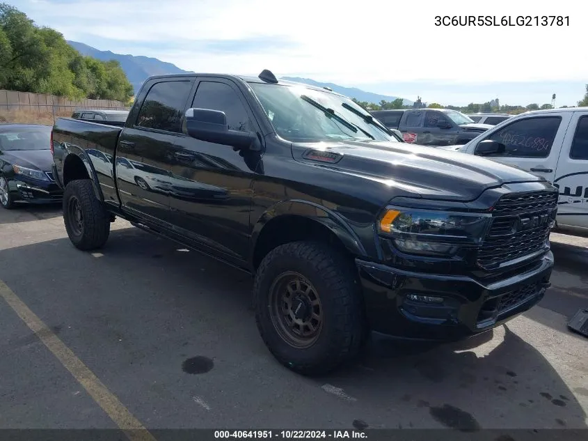 2020 Ram 2500 Limited 4X4 6'4 Box VIN: 3C6UR5SL6LG213781 Lot: 40641951