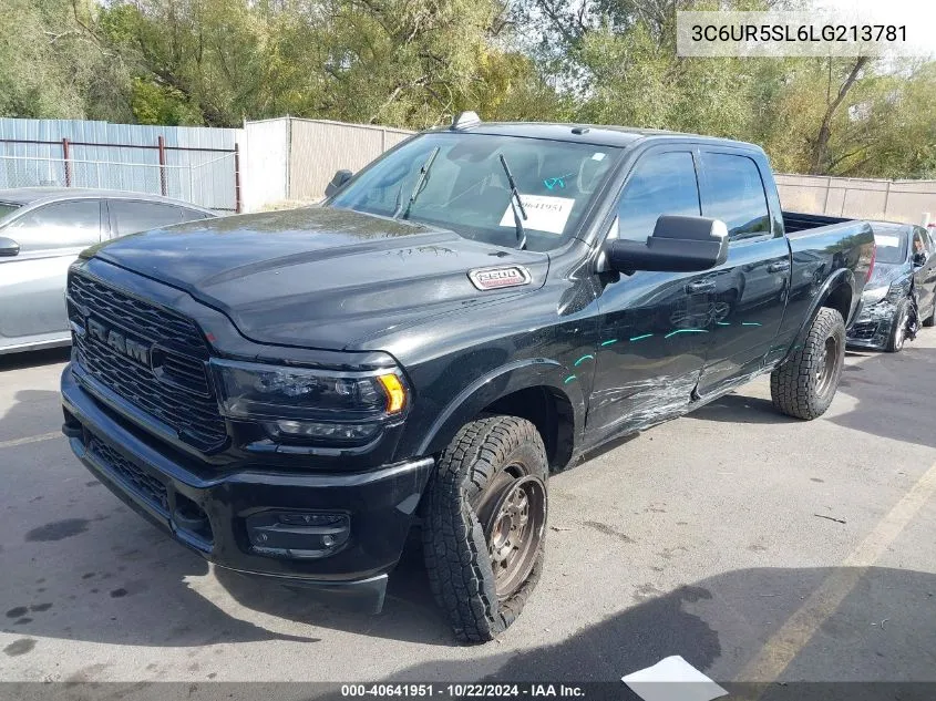 2020 Ram 2500 Limited 4X4 6'4 Box VIN: 3C6UR5SL6LG213781 Lot: 40641951