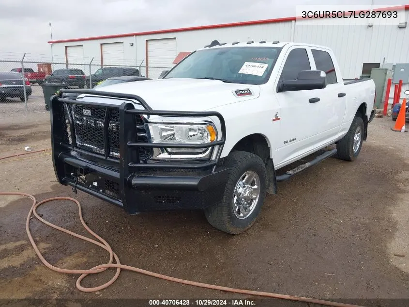 3C6UR5CL7LG287693 2020 Ram 2500 Tradesman 4X4 6'4 Box