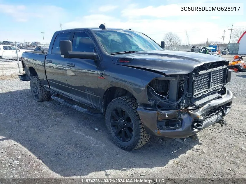 2021 Ram 2500 Big Horn VIN: 3C6UR5DL0MG628917 Lot: 11974223