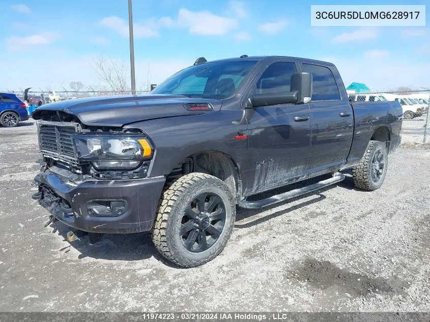 2021 Ram 2500 Big Horn VIN: 3C6UR5DL0MG628917 Lot: 11974223