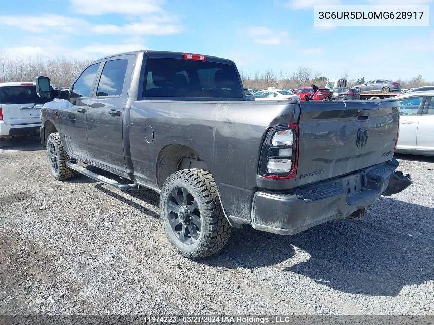 2021 Ram 2500 Big Horn VIN: 3C6UR5DL0MG628917 Lot: 11974223