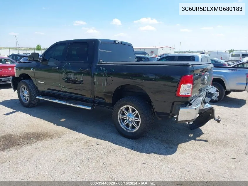 2021 Ram 2500 Big Horn 4X4 6'4 Box VIN: 3C6UR5DLXMG680183 Lot: 39440020