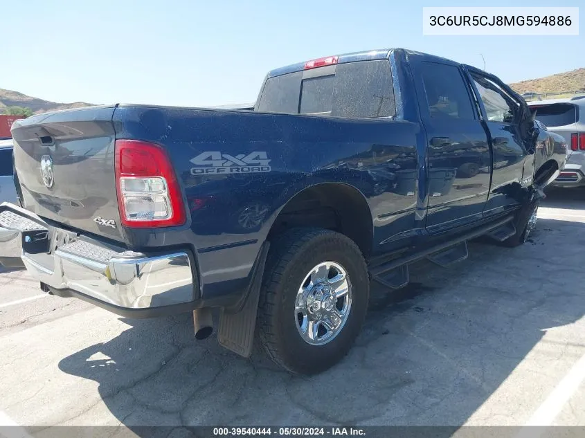 2021 Ram 2500 VIN: 3C6UR5CJ8MG594886 Lot: 39540444