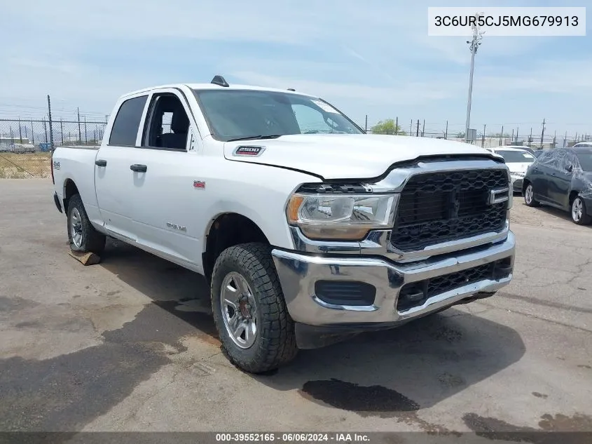 2021 Ram 2500 Tradesman 4X4 6'4 Box VIN: 3C6UR5CJ5MG679913 Lot: 39552165