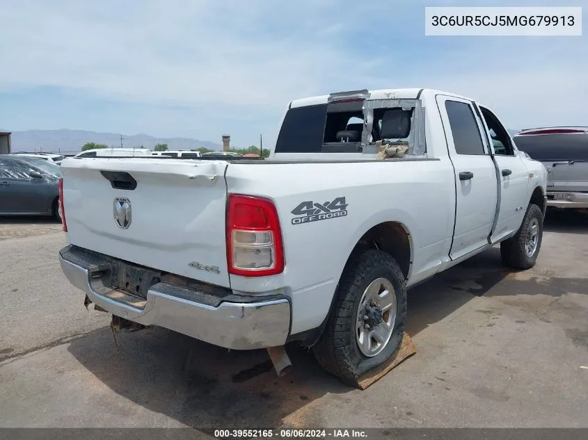 2021 Ram 2500 Tradesman 4X4 6'4 Box VIN: 3C6UR5CJ5MG679913 Lot: 39552165