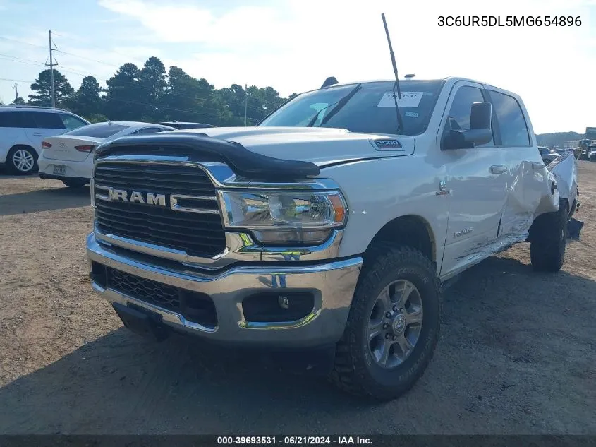 2021 Ram 2500 Big Horn VIN: 3C6UR5DL5MG654896 Lot: 39693531