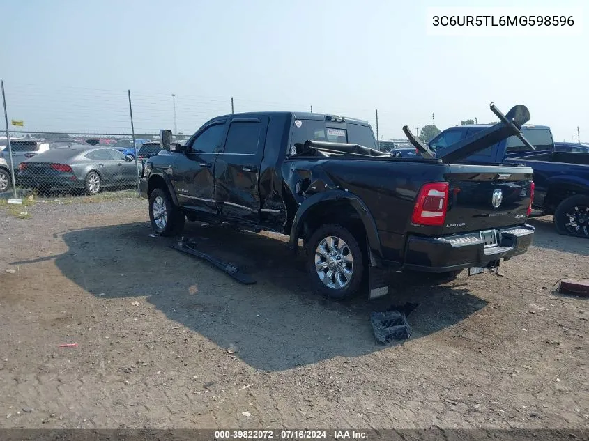 2021 Ram 2500 Limited Mega Cab 4X4 6'4 Box VIN: 3C6UR5TL6MG598596 Lot: 39822072