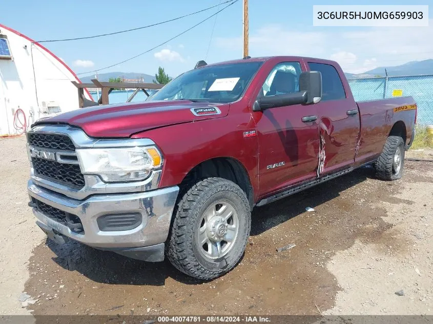 2021 Ram 2500 Tradesman 4X4 8' Box VIN: 3C6UR5HJ0MG659903 Lot: 40074781