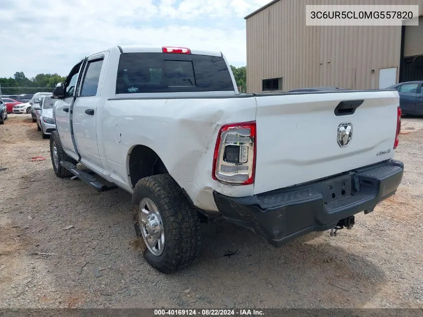 2021 Ram 2500 Tradesman 4X4 6'4 Box VIN: 3C6UR5CL0MG557820 Lot: 40169124