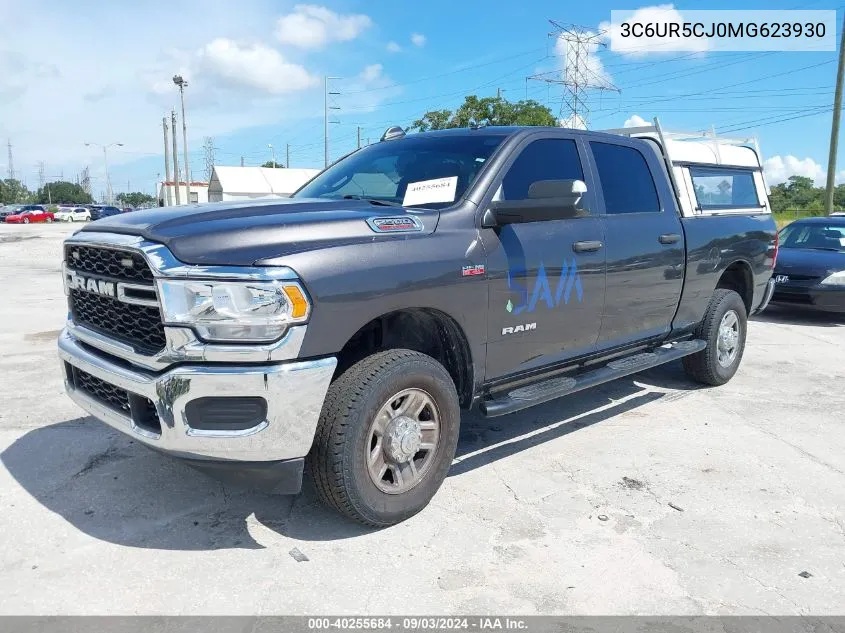 2021 Ram 2500 Tradesman 4X4 6'4 Box VIN: 3C6UR5CJ0MG623930 Lot: 40255684