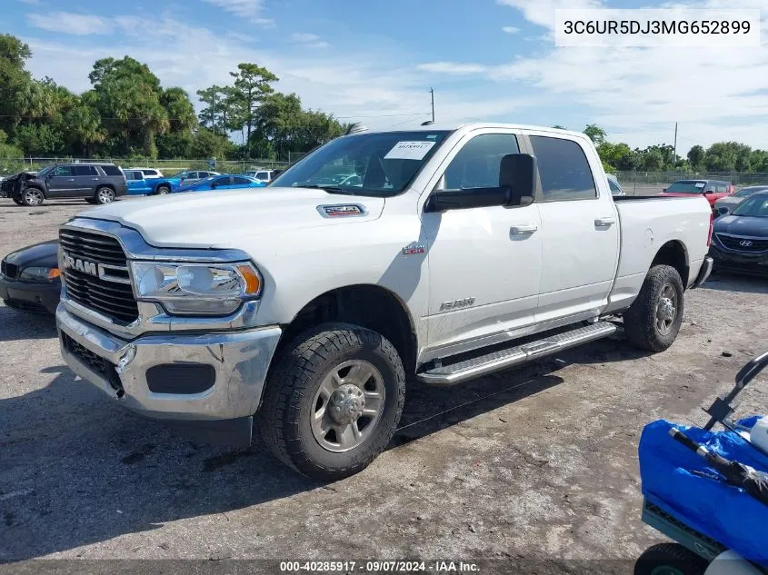 2021 Ram 2500 Big Horn VIN: 3C6UR5DJ3MG652899 Lot: 40285917