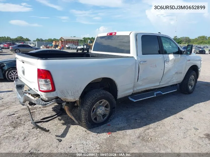 2021 Ram 2500 Big Horn VIN: 3C6UR5DJ3MG652899 Lot: 40285917