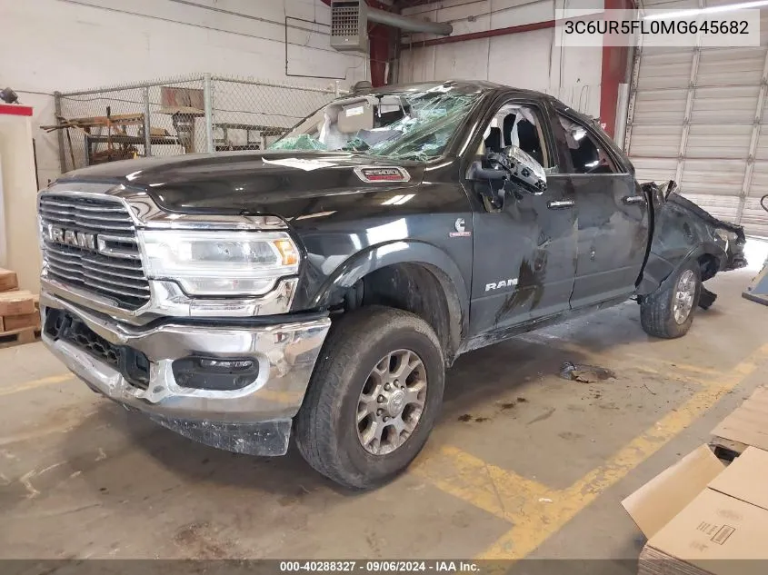 2021 Ram 2500 Laramie 4X4 6'4 Box VIN: 3C6UR5FL0MG645682 Lot: 40288327