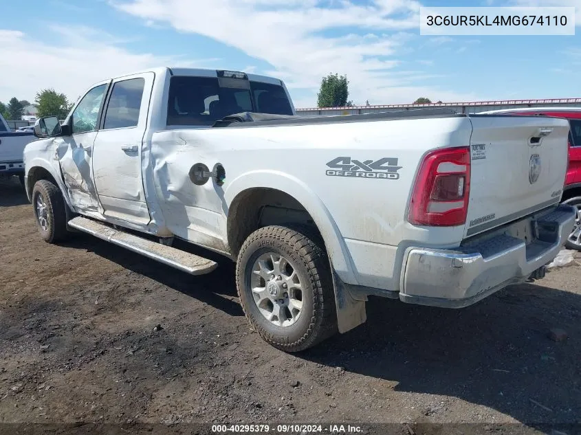 3C6UR5KL4MG674110 2021 Ram 2500 Laramie 4X4 8' Box