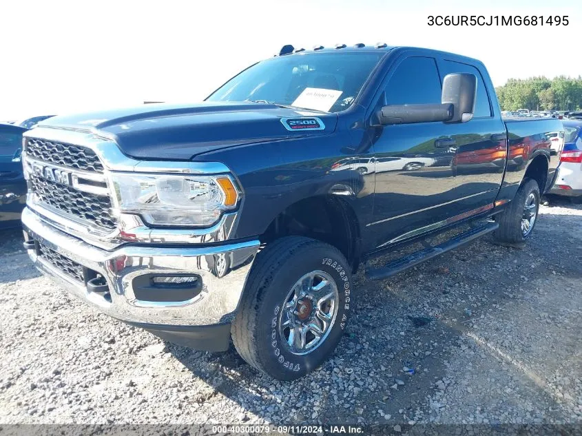 2021 Ram 2500 Tradesman 4X4 6'4 Box VIN: 3C6UR5CJ1MG681495 Lot: 40300079